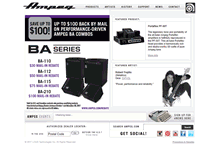 Tablet Screenshot of ampeg.com